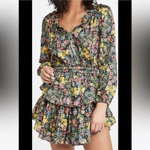 NWT - LoveShackFancy Popover Dress in Night Sky Glow XS